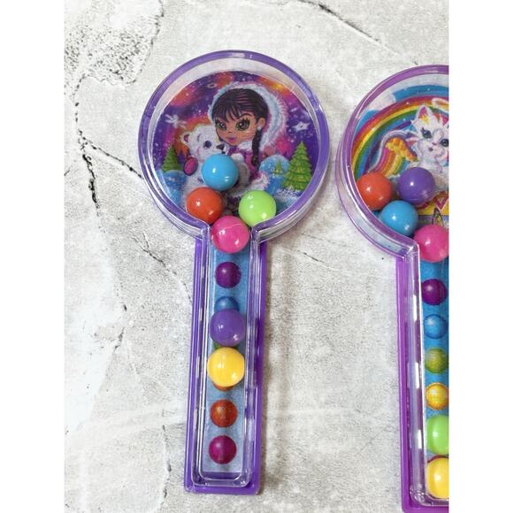 Lisa Frank Stacking Ball Puzzles Party Favors Vintage Y2K Rainbow Purple - Picture 2 of 4